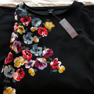 Ann Taylor Blk Flower Dress *BRAND NEW**‼️